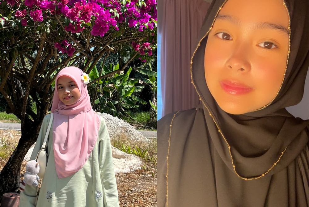 Dari kiri Nur Amni Afrina dan Puteri Aufa Ranadhania