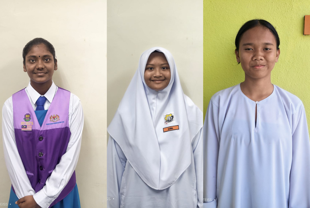 Dari kiri Priyanila Sashi, Nur Amni Zahra dan Rina Ramalia 