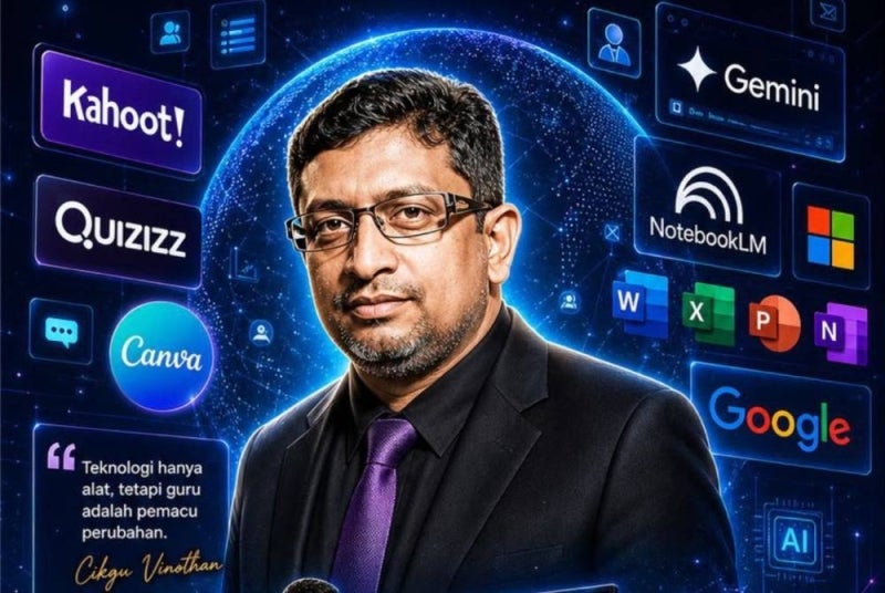 Vinothan berharap teknologi dan AI dapat menjadi jambatan yang merapatkan jurang pendidikan. Kemajuan digital seharusnya membuka peluang yang lebih luas kepada semua murid untuk belajar, berkembang dan mencapai potensi masing-masing.
