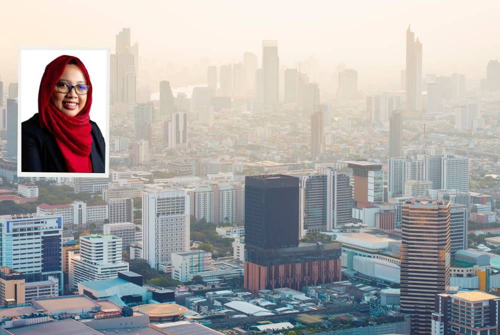 Malaysia sudah mempunyai data kualiti udara dan mekanisme untuk mengeluarkan amaran. Cabaran seterusnya ialah memastikan setiap amaran membantu rakyat membuat keputusan yang betul pada waktu yang tepat. Foto: Canva. Gambar kecil: Dr Mastura