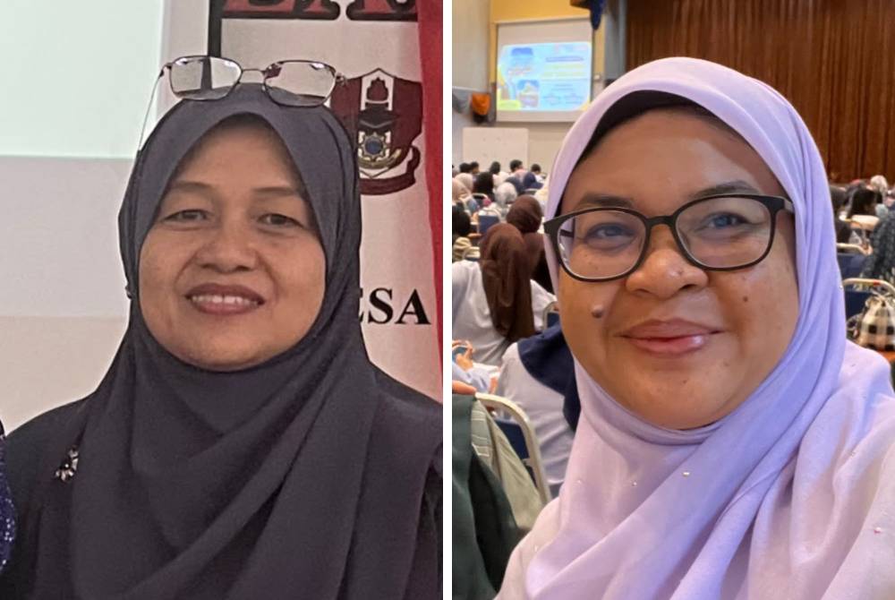 Dari kiri Saniah dan Fairuz Asyikin.