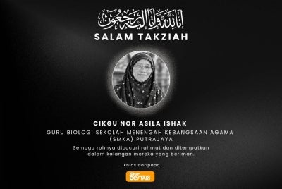 Salam takziah kepada seluruh ahli keluarga Allahyarhamah. Semoga tabah menghadapi dugaan ini dan semoga segala jasa serta amal bakti arwah menjadi pahala yang berpanjangan. 