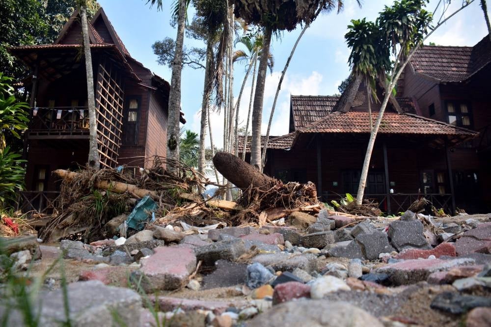 Janda Baik, Pahang were among areas hard hit by the recent floods. -- Bernama Photo.