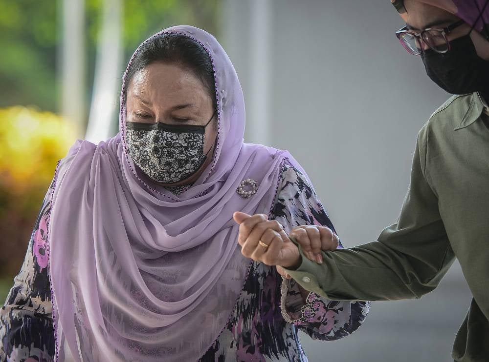 Datin Seri Rosmah Mansor at the Kuala Lumpur Courts Complex, today, for her trial involving the solar energy project for 369 rural schools in Sarawak. - BERNAMA