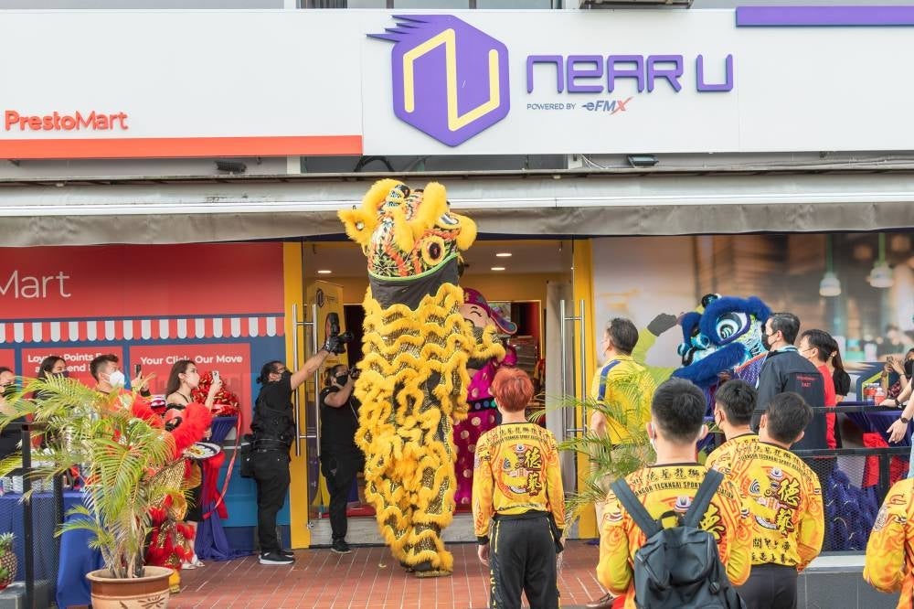 Lion Dance Blessing at PrestoMart Near U, SS15 Subang Grand Opening.