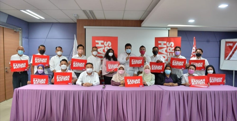 A total of 18 politicians from Parti Bangsa Malaysia (PBM) and a politician from Parti Keadilan Rakyat (PKR) who was the party's treasurer-general Lee Chean Chung took part in the test at the Kumpulan Karangkraf complex, on Thursday.
