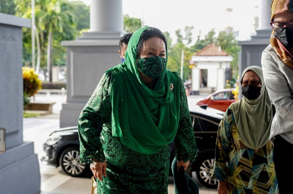 Datin Seri Rosmah Mansor at the Kuala Lumpur Courts Complex, today. - BERNAMA