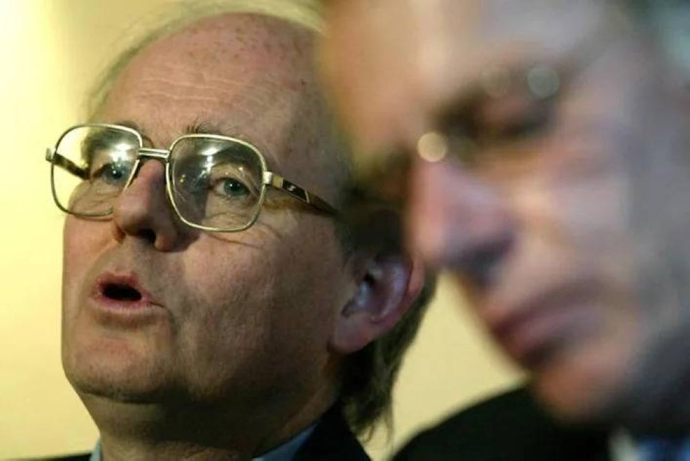 Journalist and former government minister Chris Mullin is challenging a police's application for him to reveal his sources about the true identity of the 1974 Birmingham pub bomber. - AFP