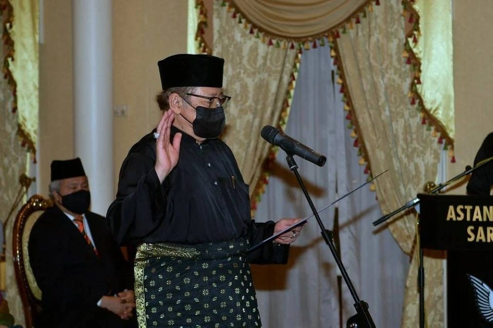 Sarawak Chief Minister Tan Sri Abang Johari Tun Openg will now be addressed as the Premier of Sarawak. -BERNAMA