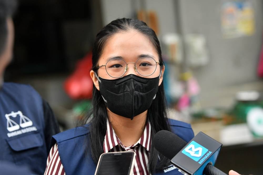 Kelly Chye Pei Yee, 26, who is the youngest candidate in this state election, is fielded in Mengkibol. - BERNAMA