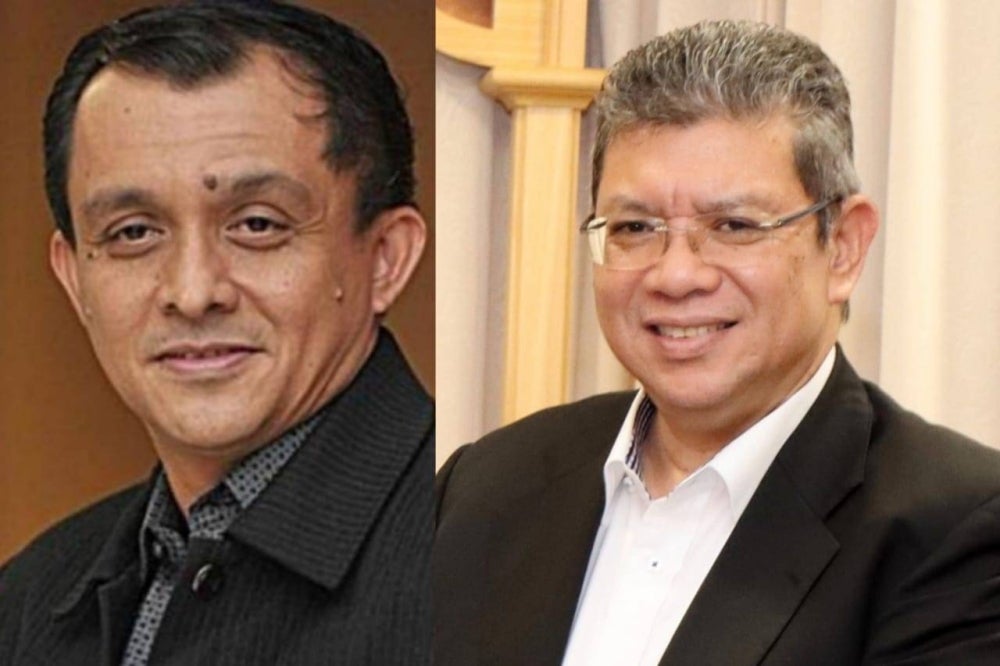 Actor and producer Dr Ahmad Idham Ahmad Nazri and Foreign Minister Datuk Seri Saifuddin Abdullah