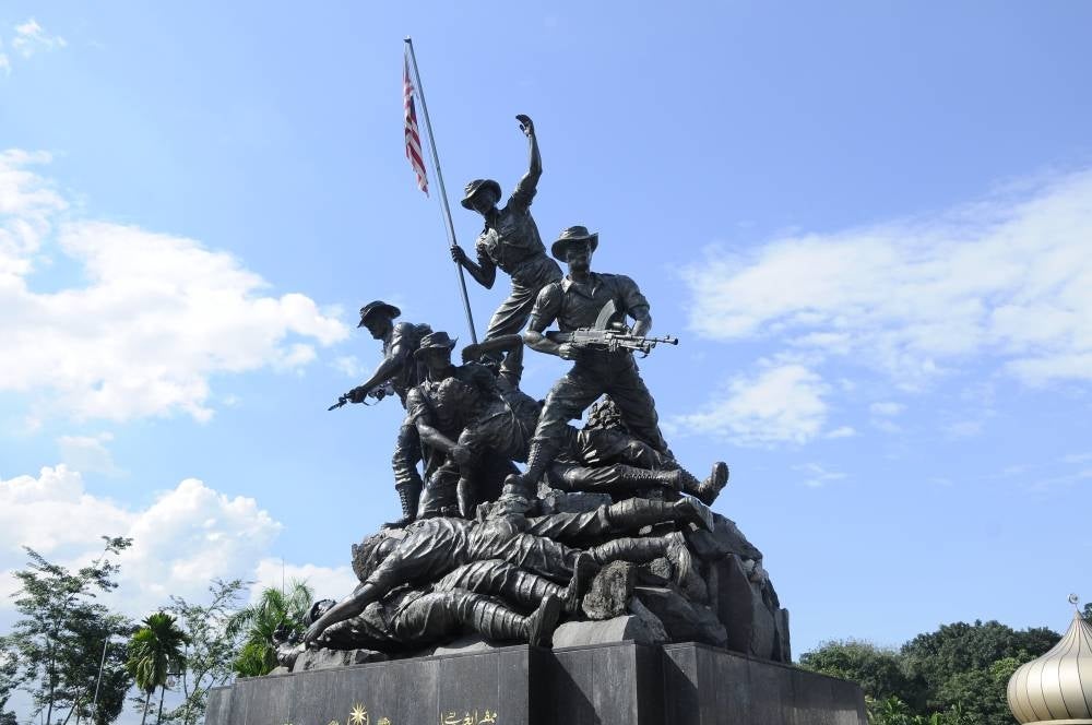The National Monument is a sculpture that commemorates those who died in Malaysia's struggle for freedom against the Japanese occupation during World War II and the Malayan Emergency, which lasted from 1948 until 1960. (Source: 123rf)