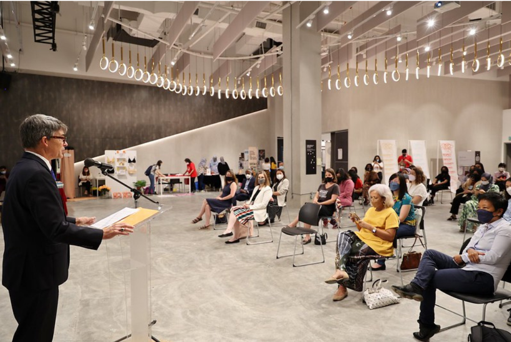 US Ambassador to Malaysia, Brian McFeeters addressing the audience. 