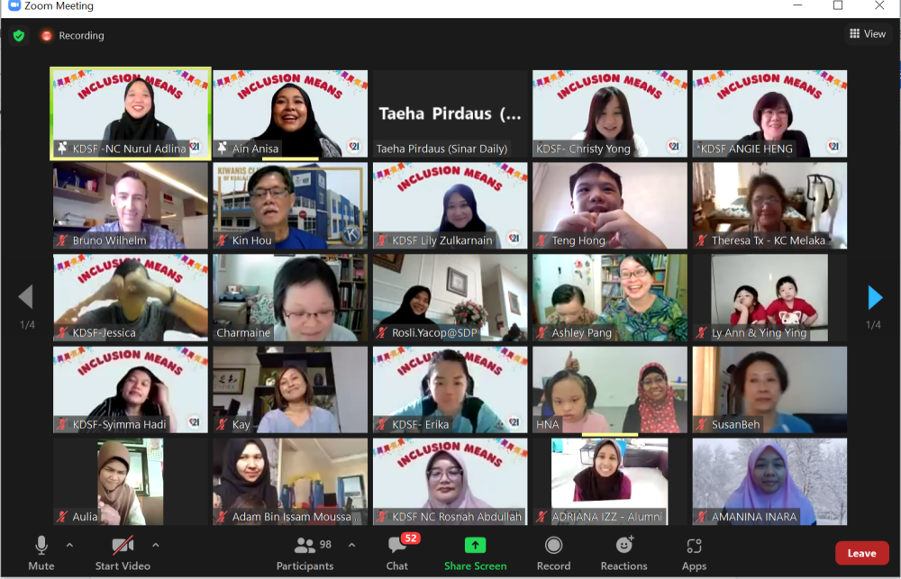 KDSF-National Centre has celebrated World Down Syndrome Day annually since 2006, and this year limitations in physical events did not put a stop to their celebration as they held a virtual event.