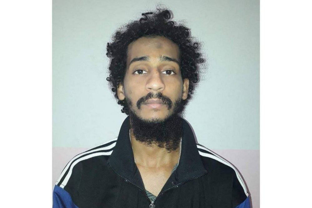 Islamic State (IS) group fighter El Shafee ElSheikh. Handout photo taken on Feb 10, 2018, provided by the Syrian Democratic Forces (SDF). - AFP