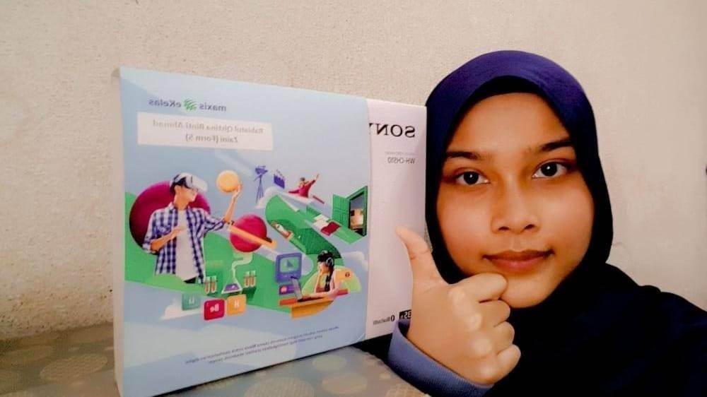 Rabiatul Qistina Ahmad Zaini, competition winner and Form 5 student from SMK Panglima Bukit Gantang, Perak.