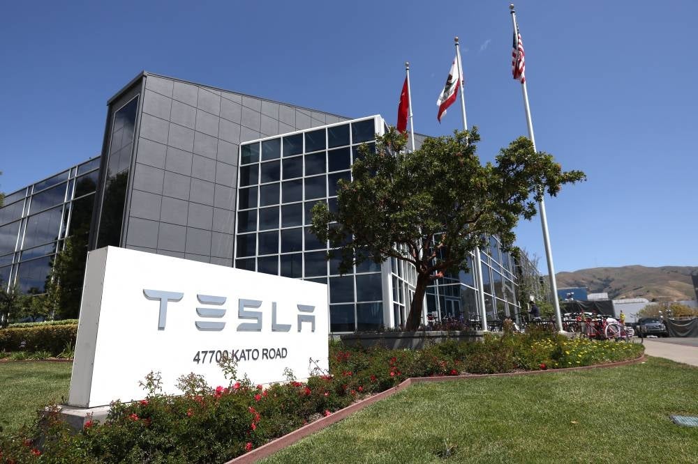 Tesla office in Fremont, California. - AFP