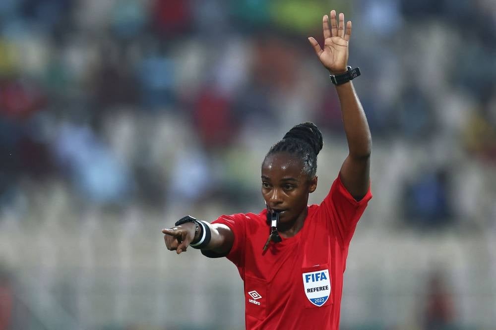 Salima Mukansanga. Photo source: FIFA