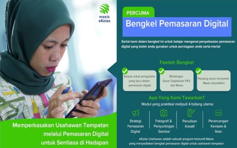 eKelas Usahawan, a digital marketing community outreach programme for women entreprenuers