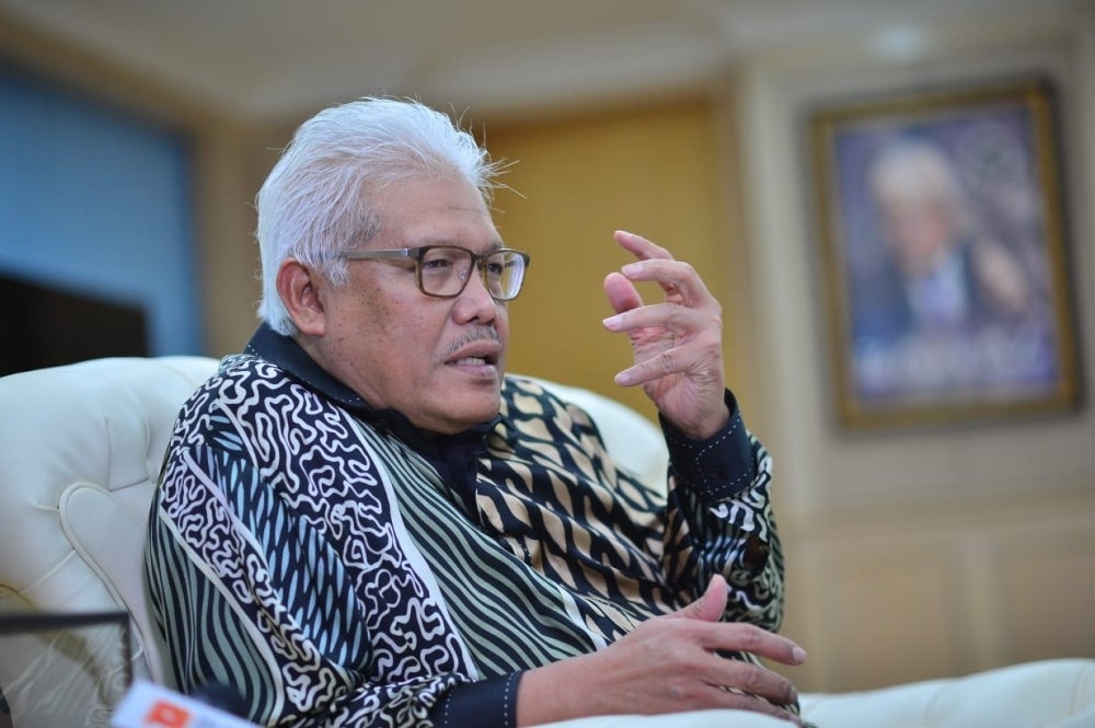 Datuk Seri Hamzah Zainuddin during an exclusive interview with Sinar Premium at his office in Putrajaya, on Thursday.