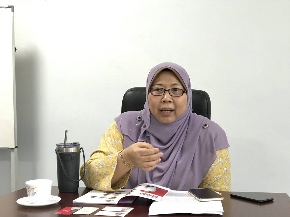 Fuziah Salleh during the courtesy visit. 