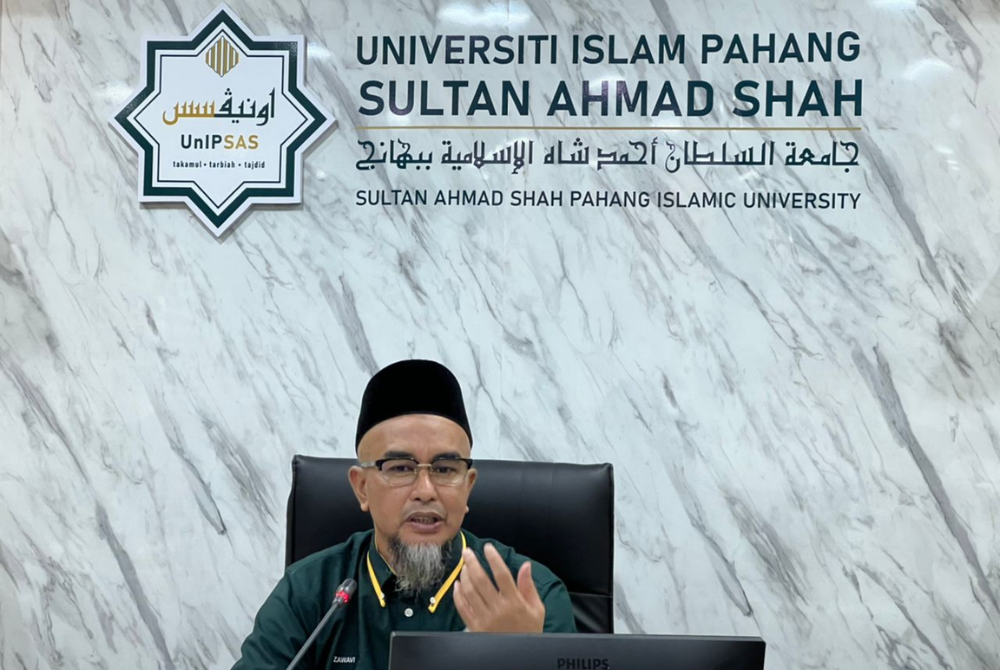 Universiti Islam Pahang Sultan Ahmad Shah (UnipSAS) vice-chancellor Associate Prof Datuk Dr Mohd Zawavi Zainal Abidin.
