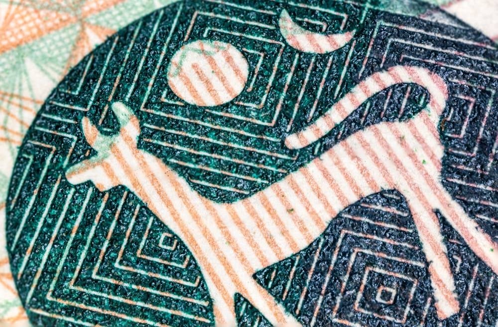 A detailed macro photography of a old RM50 banknote. (123rf)