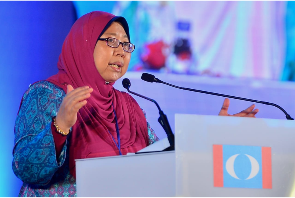 Fuziah Salleh during her speech at PKR 16th Annual Congress held at IDCC Shah Alam, Selangor. Photo by Asril Aswandi