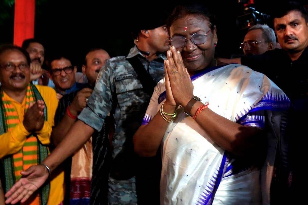 Droupadi Murmu will become the country's second-ever female president when she replaces Ram Nath Kovind. - AFP Photo