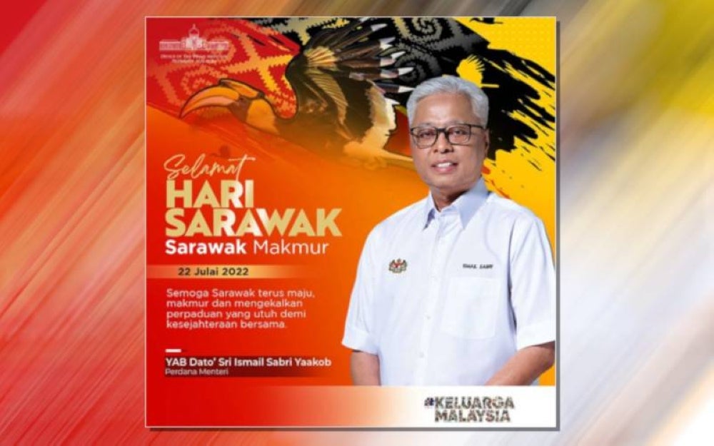 In a post on his official Facebook page, Ismail Sabri said July 22 was a very special date that commemorates the handing over of the state administration to the people of Sarawak. 