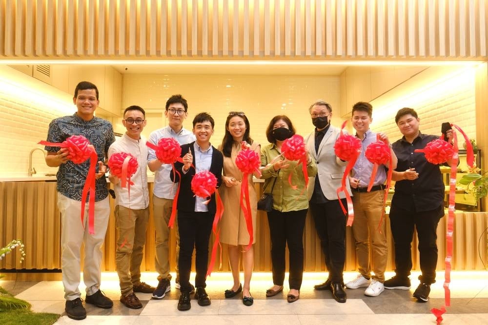 Founders of Signature Market and fellow VIPs during the ribbon cutting ceremony