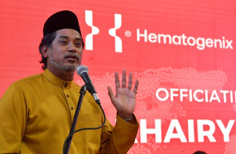 Health Minister Khairy Jamaluddin at the launching of the first central oncology laboratory for clinical trials in Malaysia. - BERNAMA