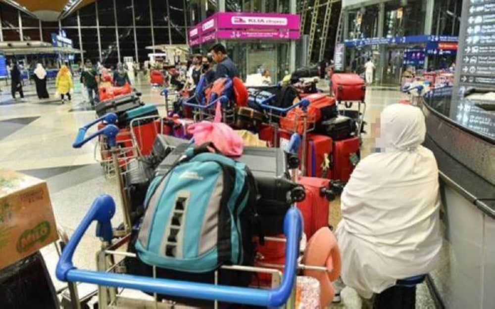 Over 300 haj pilgrims were stranded in KLIA early July after being scammed by travel agencies. Bernama pic.