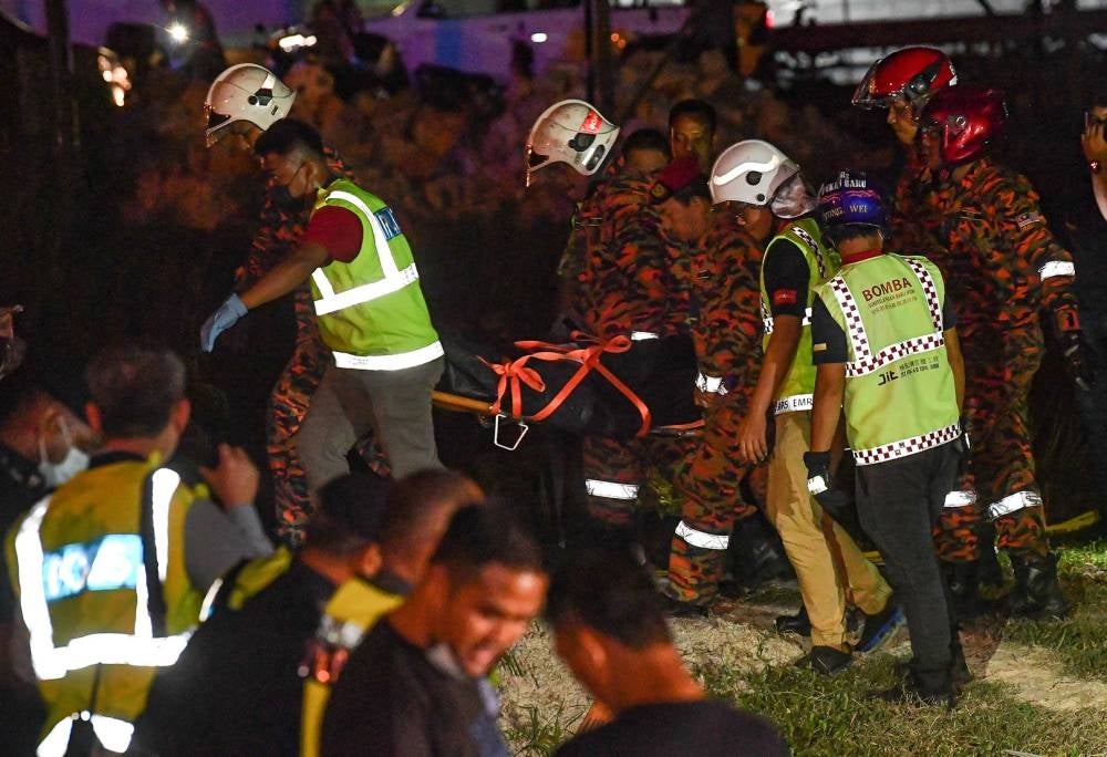 A flight instructor, Fajim Juffa Mustafa Kamal, 52, from Semenyih, Selangor died while another Muhammad Din Fikri Zainal Abidin, 62, from Bukit Damansara, Kuala Lumpur was injured in the incident. - Bernama Photo