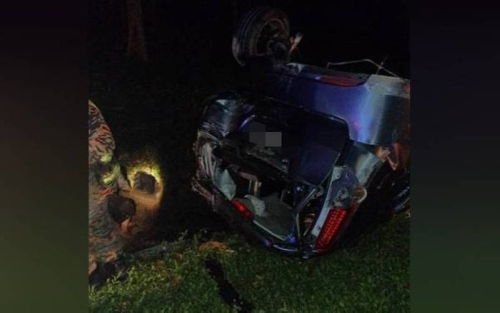 Condition of the vehicle after the crash.