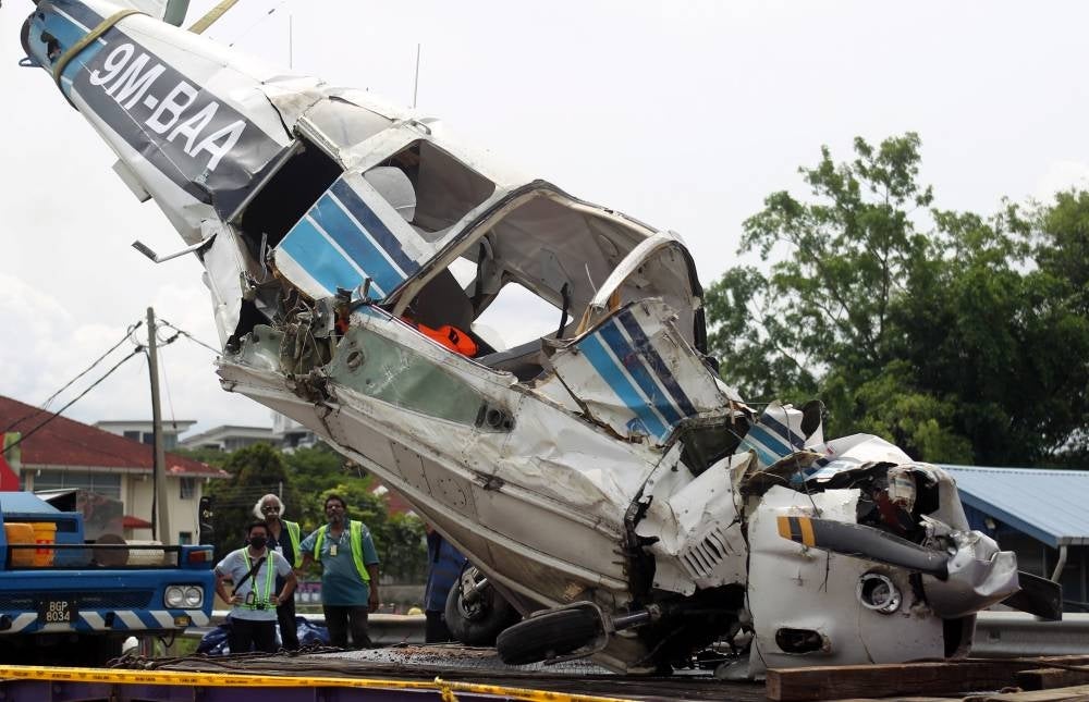 The Piper PA-28 aircraft is manufactured and built by the American company, Piper Aircraft, and designed for flight training, air taxi and personal use. - Bernama Photo