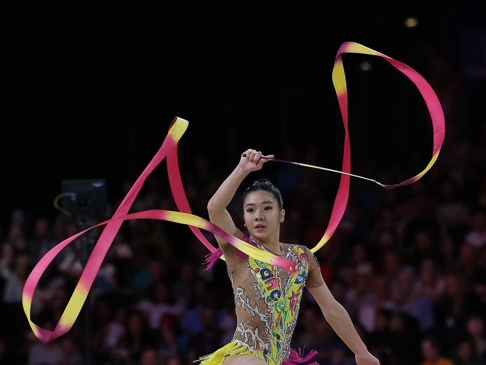 Rhythmic gymnast Ng Joe Ee. - Bernama Photo