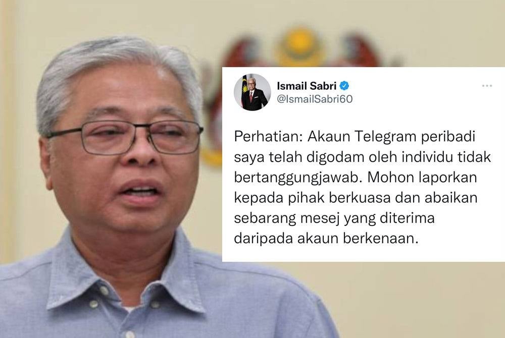 Screenshot of Prime Minister Datuk Seri Ismail Sabri Yaakob's tweet via his Twitter on Monday. Source: Sinar Harian