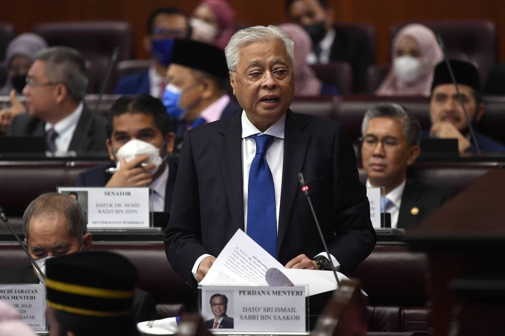 Ismail Sabri tabled the bill for the second reading at the Dewan Negara today. Photo: BERNAMA