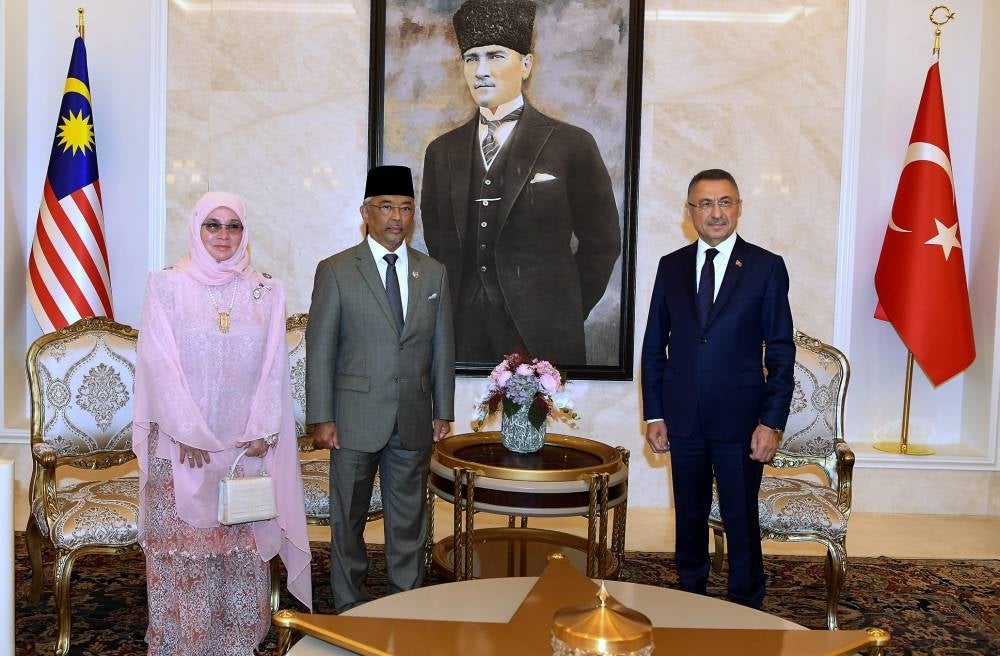 Their Majesties will then leave for Istanbul on Thursday where they will attend a dinner with members of the Malaysian diaspora. - Bernama Photo
