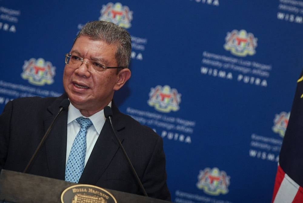 Saifuddin said this in his Tweet today, following Monday's news reports. - Bernama Photo