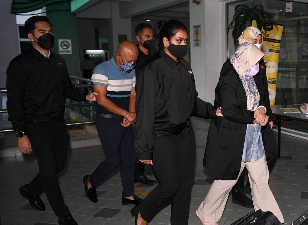 Hazliza and Shahril Nizam pleaded not guilty to all the charges, which were read out separately before Judge Rozilah Salleh. - Bernama Photo