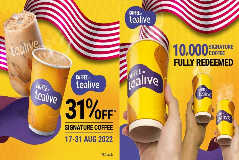 Tealive started Kopi Merdeka Programme in conjunction with the upcoming Independence Day - Photo from Tealive's official Facebook page