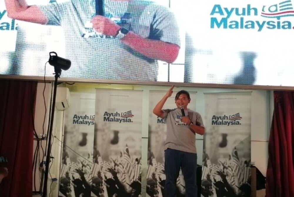 PKR Vice President Rafizi Ramli at Ayuh Malaysia campaign