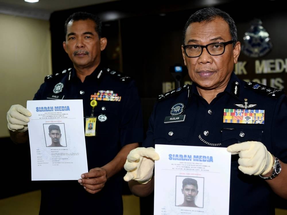 Investigation found that the group were committing crimes for the past 10 years, and two men had 12 previous drug records and were on wanted record. - Bernama Photo