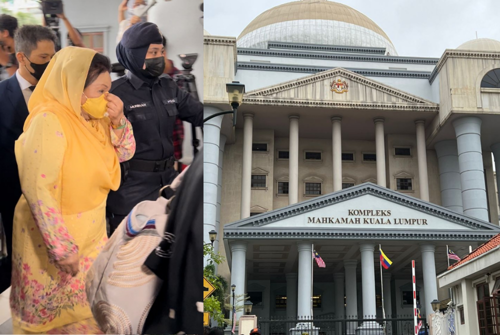 Rosmah arrived at the High Court at 8.53am