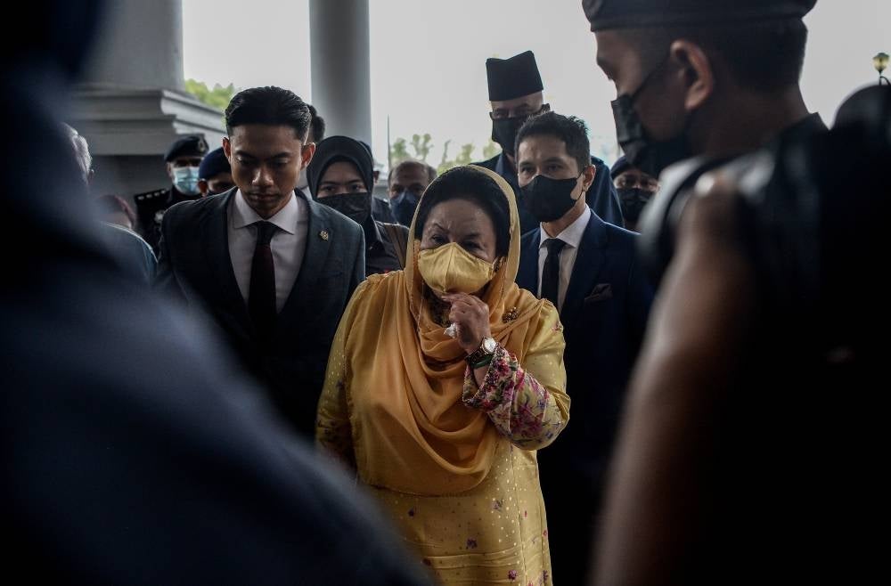 Rosmah arrived at the Court Complex. Photo: BERNAMA 