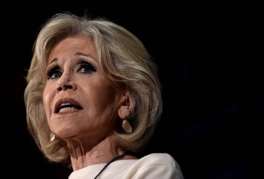 Fonda announced that she has cancer, and has begun chemotherapy. Photo by Olivier Douliery/AFP FILE PIX