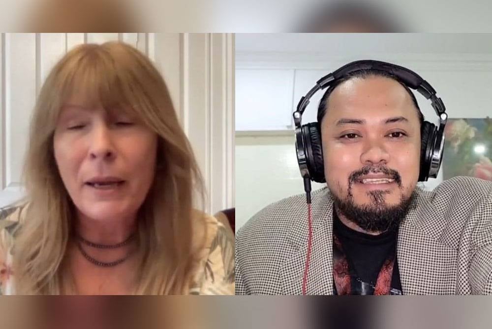 From left: Clare and Zack Rockstar in a programme titled 'Get The Crooks Back Out Of Power'.