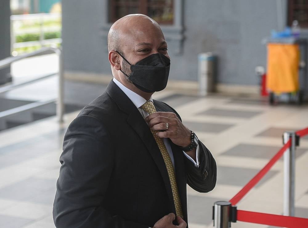 Former 1MDB chief executive officer Arul Kanda Kandasamy at the Kuala Lumpur Courts Complex for his trial, today. - BERNAMA